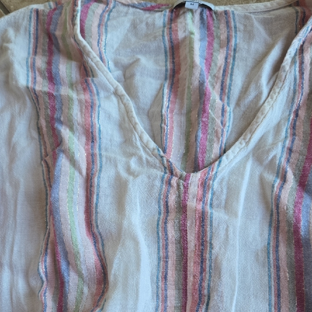 Rails Striped Mini Dress - Pink, Blue, White - Picture 5 of 10